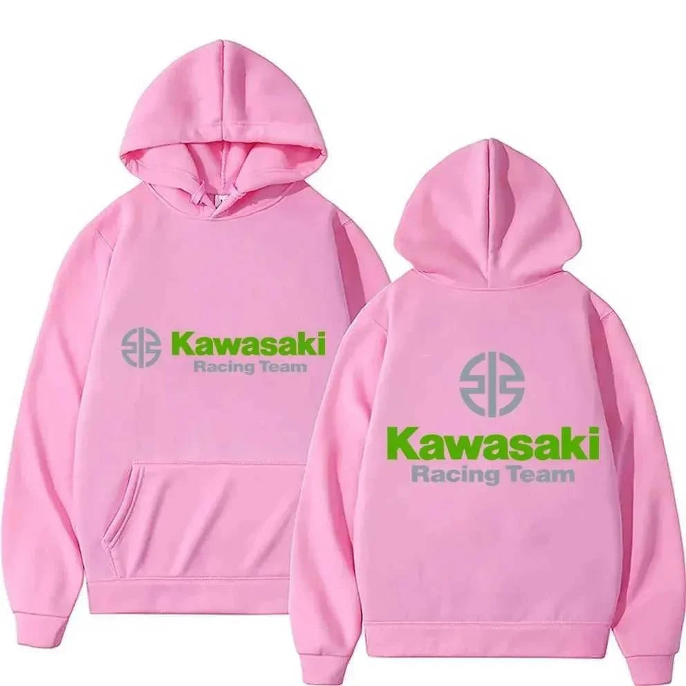 Kawasaki Motorcycle Logo's New Men's Spring and Autumn Extreme Sports Hoodie and Women's Casual Sportswear Sweatshirt