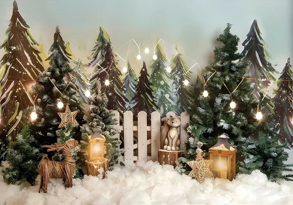 Navidad Decoration Anniversaires Xmas Tree Photography Backdrops Merry Christmas Backgrounds