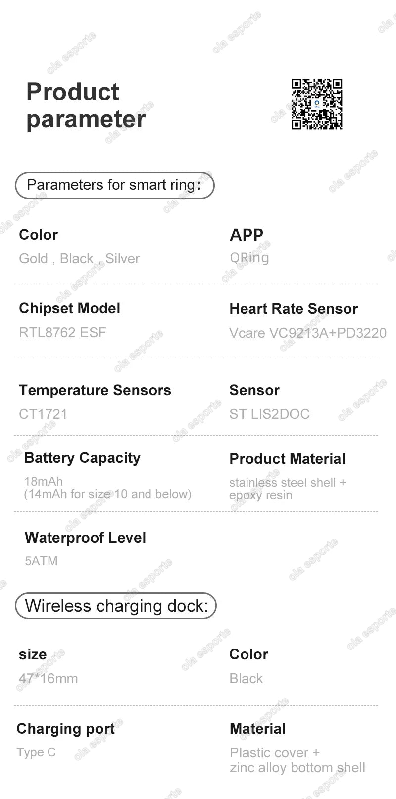 2025 New in Smart Ring For Men Women Ring Bluetooth Health Monitor Smartring IP68&5ATM Waterproof Multi-sport Modes Smartring