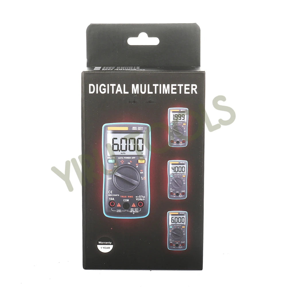 ZOTEK/ZOYI ZT102 Mini 6000 Counts Auto-Ranging Digital Multimeter AC/DC Voltage Current Tester with Temperature Measurement