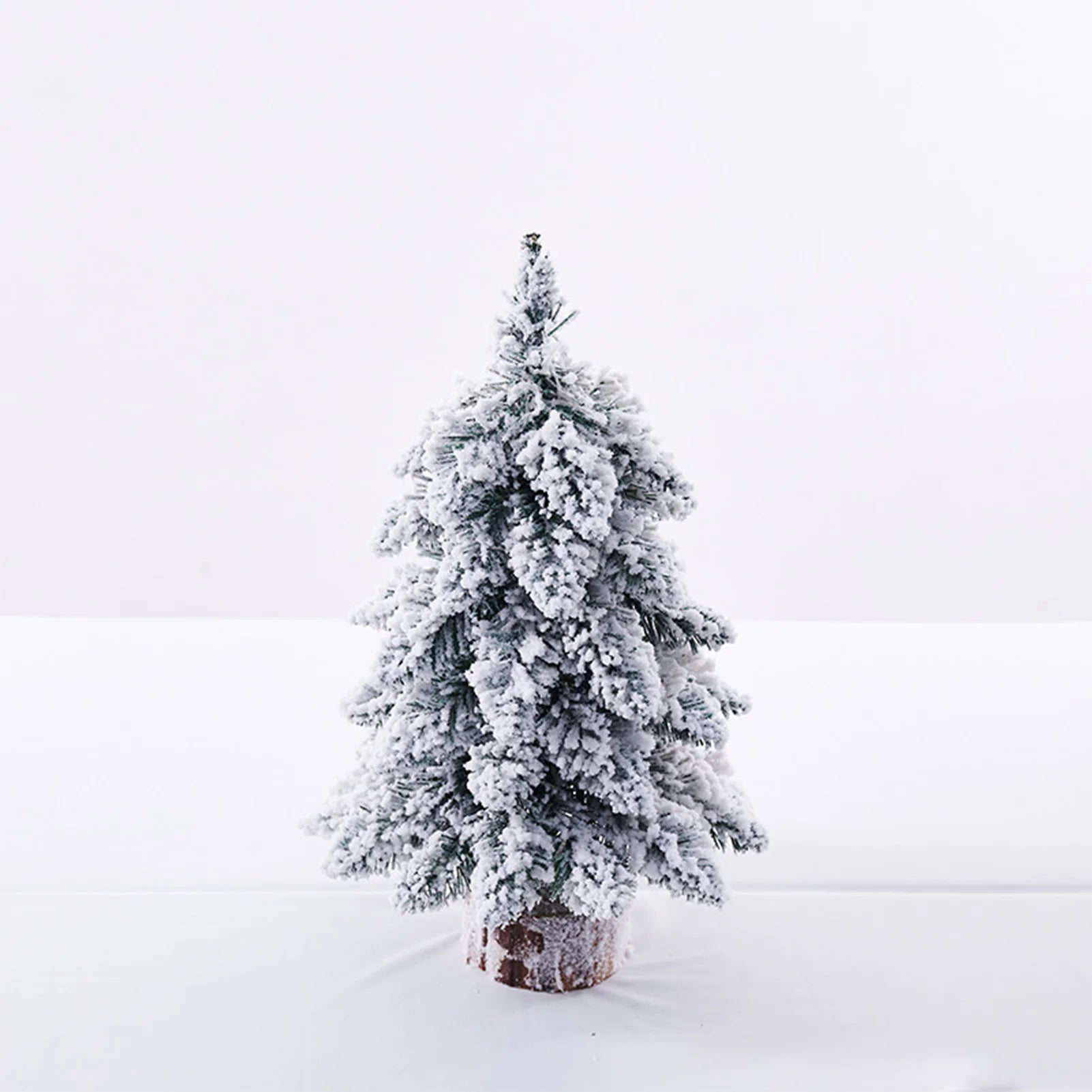 45/60cm Christmas Tree Nordic Snowflake Tree Ornament Exquisite Flocking Luminous Tree Navidad New Year Party Decoration Props