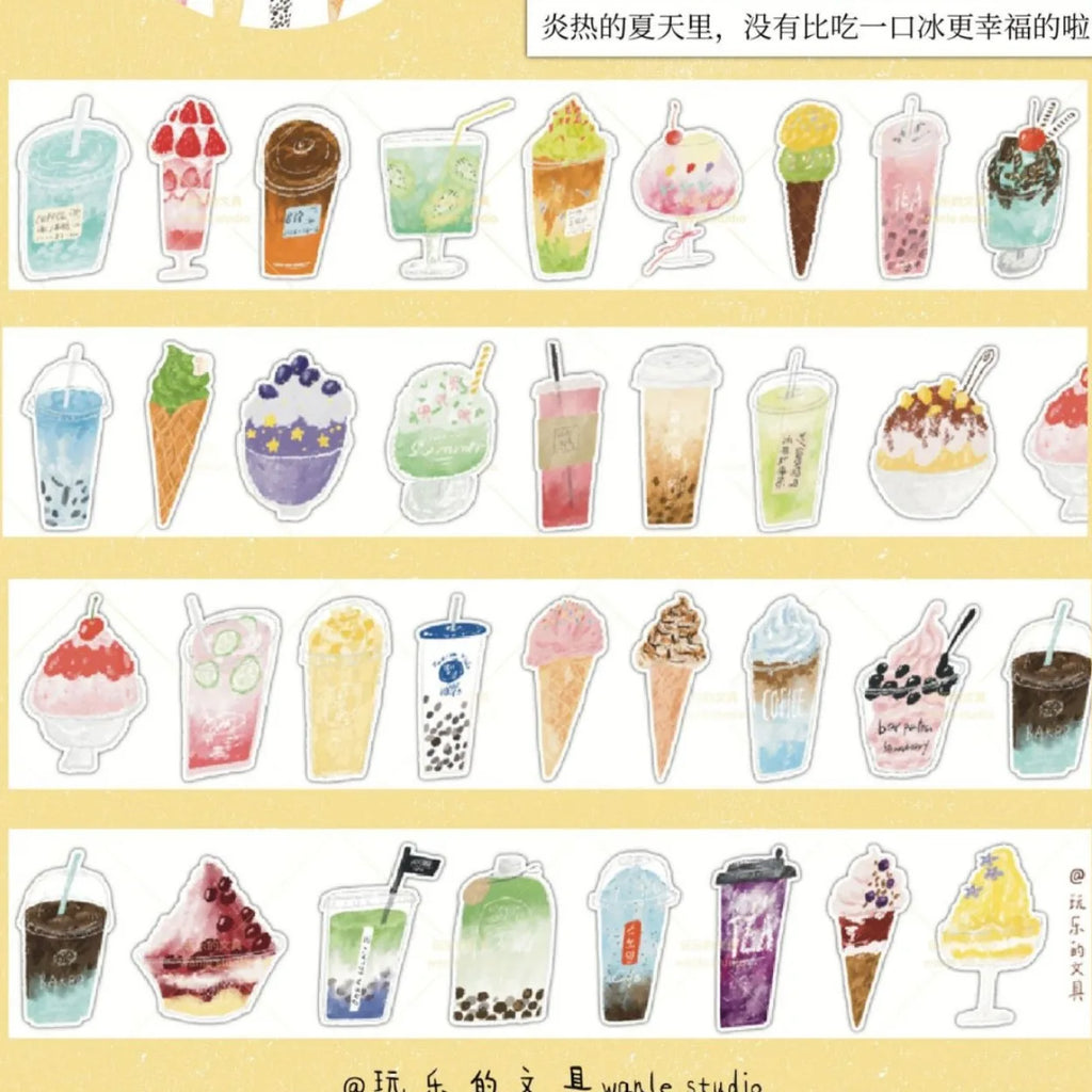 1szt/1lot Dekoracyjne taśmy klejące Zabawne artykuły papiernicze Scrapbooking DIY Papier Japońskie naklejki