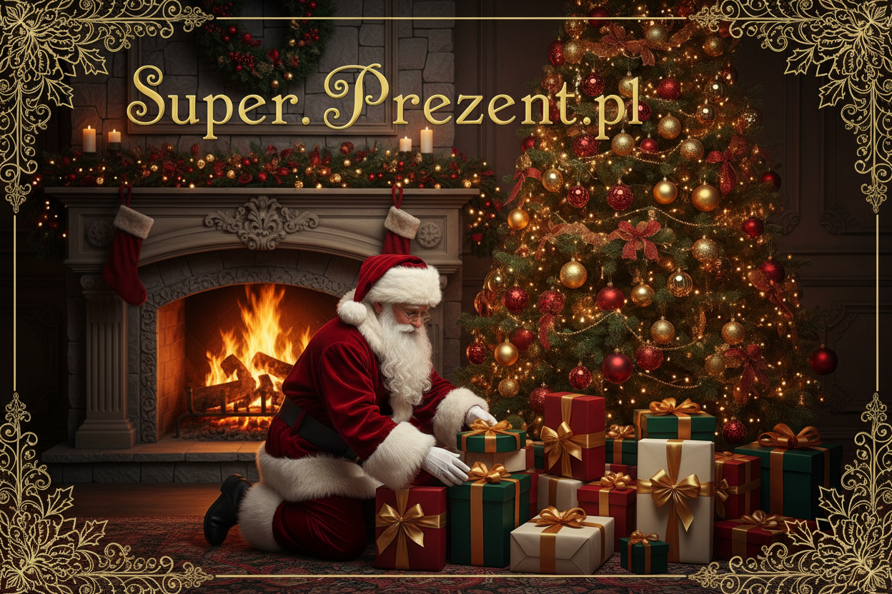 Elegancki baner z kominkiem